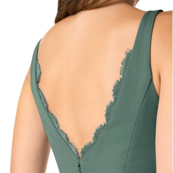 NWT Azazie Verami Eucalyptus Bridesmaid Dress Cocktail Gown Wedding Guest Summer - Picture 4 of 7